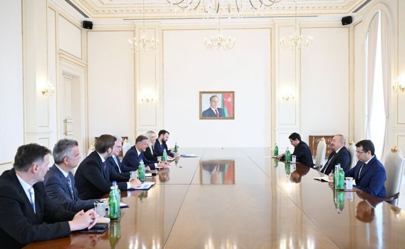 Prezident İlham Əliyev Xorvatiya parlamentinin nümayəndə heyətini qəbul etdi - FOTO