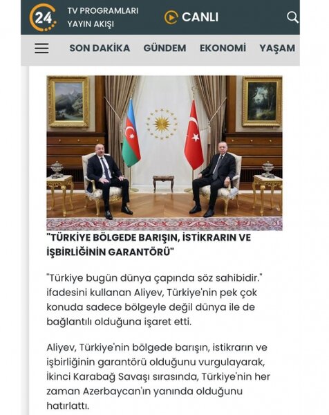 İlham Əliyevin Türkiyəyə səfəri qardaş ölkə mediasında geniş işıqlandırılıb