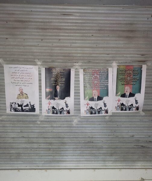 İlham Əliyevin şəkilləri Təbriz və Ərdəbil küçələrində - FOTOLAR