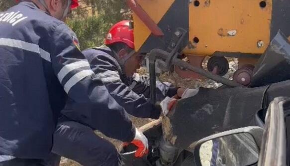 Yevlaxda qəza: FHN bir nəfəri xilas etdi