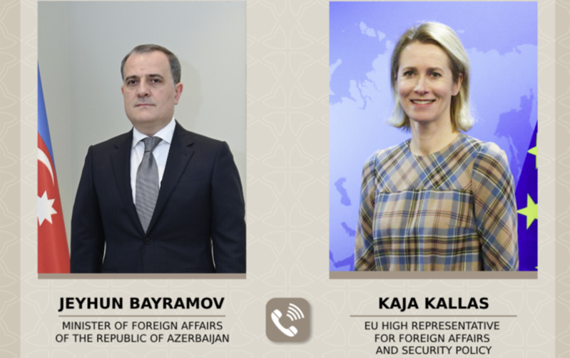 Ceyhun Bayramovla Kaya Kallas telefonla danışdı