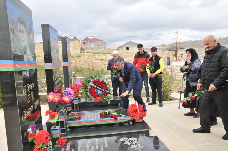 Abşeron rayonunda şəhidlərimizin anım günləri keçirilib - FOTOLAR