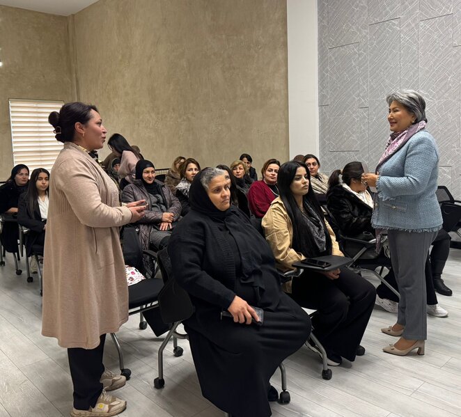 Şamaxıda aqrar sektorda çalışan qadınlar üçün təlim keçirilib