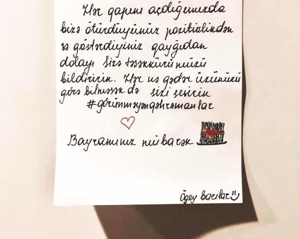 Karantindəki tələbələrimizdən təsirli addım - FOTO 