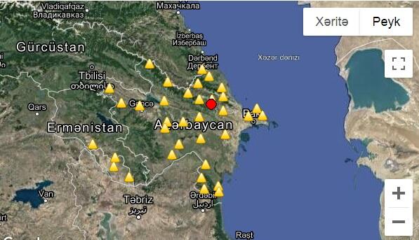 Azərbaycanda daha bir zəlzələ oldu