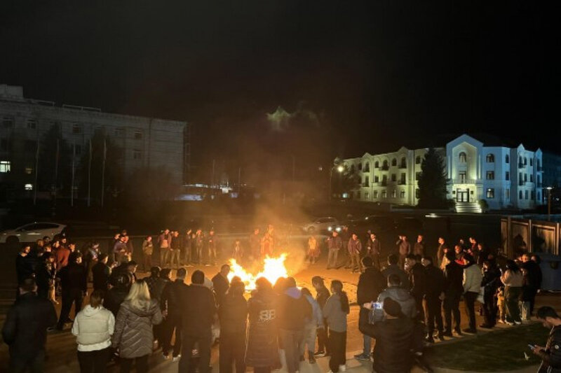 Xankəndi, Xocalı və Ağdərədə bayram tonqalları qalanıb - FOTOLAR