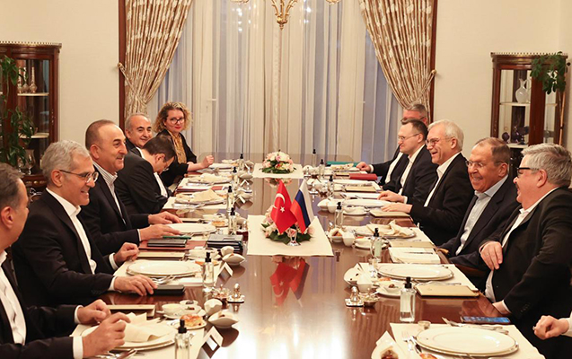 Çavuşoğlu və Lavrov iftar masası arxasında - FOTOLAR