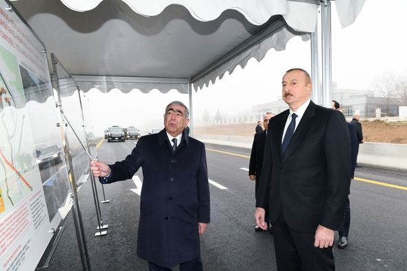 İlham Əliyev Bakı-Şamaxı-Yevlax yolunun açılışında iştirak edib - YENİLƏNİB+FOTO