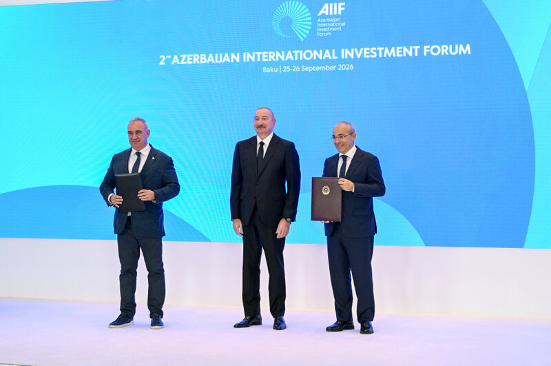 İmzalanmış sənədlər Prezidentin iştirakı ilə mübadilə edildi - FOTOLAR