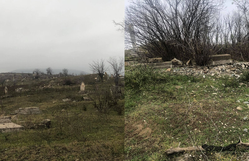Darmadağın edilmiş Füzuli qəbiristanlığı - Oxu.Az-ın VİDEOREPORTAJI