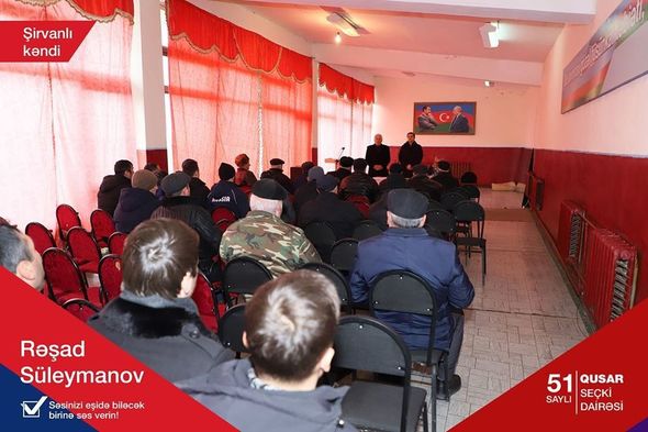 Rəşad Süleymanov seçiciləri ilə görüşləri davam etdirir - FOTO