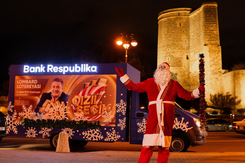 Şaxta Baba da Bank Respublika-dan hədiyyə qazanmağa tələsir - FOTOLAR