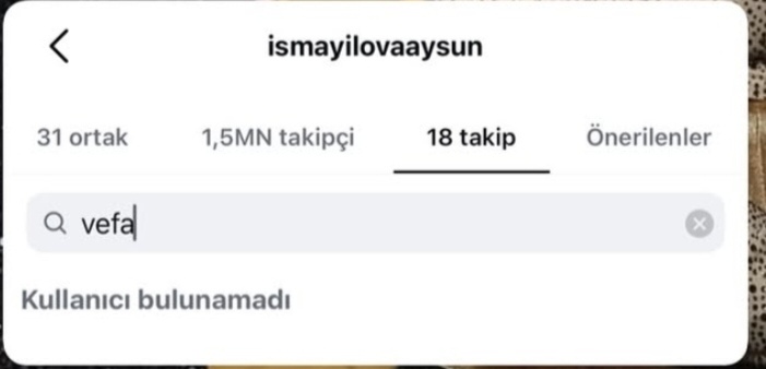 Aysun Vəfanı izləmədən çıxartdı - FOTO