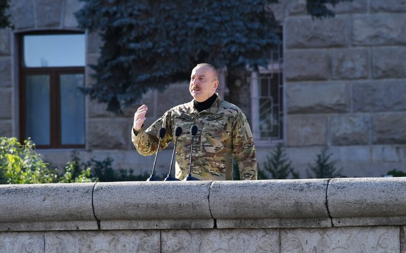 Xalqıma söz vermişdim ki, gün gələcək Azərbaycan Bayrağı işğal altında olan torpaqlarda qaldırılacaq və bu gün gəldi