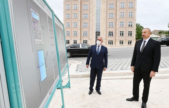 İlham Əliyev Ordubadın su təchizatı layihəsinin açılışında iştirak edib - YENİLƏNİB+FOTO