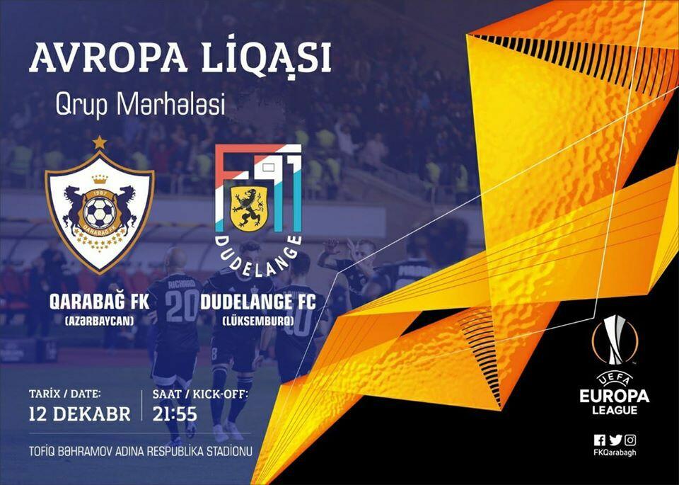 Avropa Liqası: "Qarabağ" "Düdelanj"a qarşı