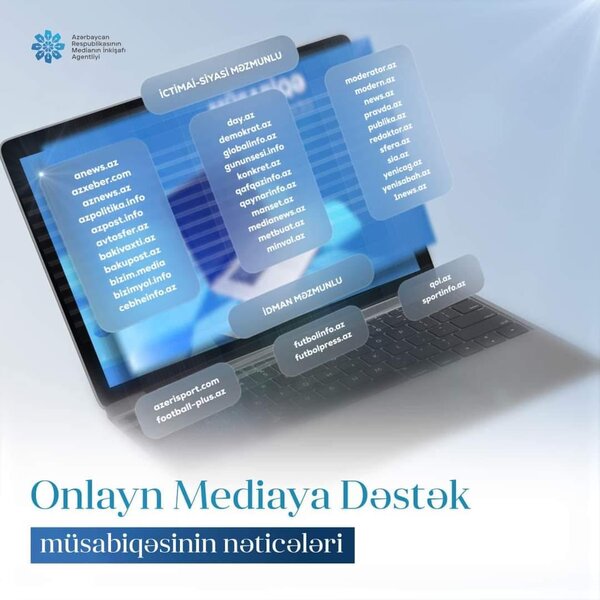 MEDİA onlayn mediaya dəstək üçün elan edilmiş müsabiqənin nəticələrini açıqladı