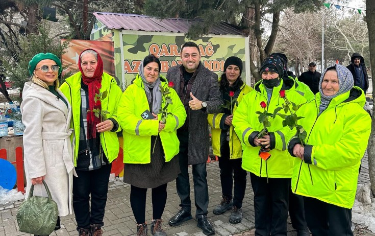 Müşviq zəhmətkeş xanımları sevindirdi - FOTO