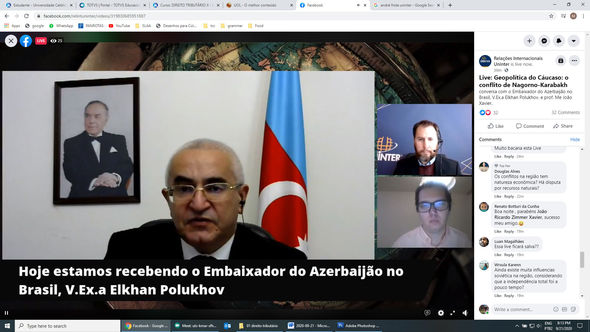 Braziliya tələbələri Dağlıq Qarabağ münaqişəsinin tarixi və həll yolları ilə tanış olub - FOTO
