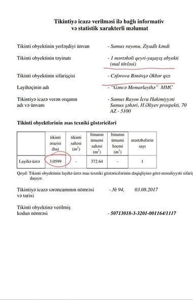 Azərbaycanda hektarlarla ərazidəki mülk icra başçısınındır? - FOTO