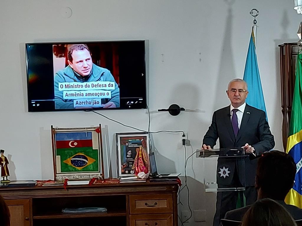 Braziliyadakı səfirliyimizdə ermənilərin ölkəmizə qarşı törətdiyi təxribatlarla bağlı brifinq keçirilib