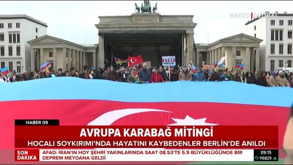 Avropada Xocalı soyqırımına həsr olunmuş Ümumavropa Qarabağ Mitinqi keçirilib - FOTO/VİDEO