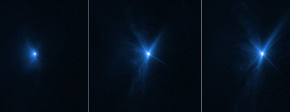 Kamikadze zondla vurulan asteroid yerini dəyişdi - FOTO/VİDEO