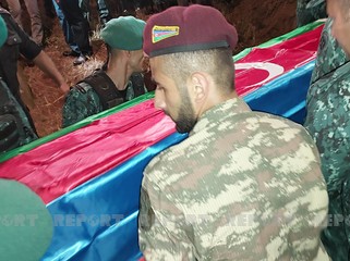 Lerikdə şəhidin dəfn mərasimi keçirildi - FOTO