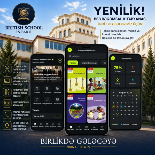 British School in Baku'da təhsilin rəqəmsallaşmasında yeni addım