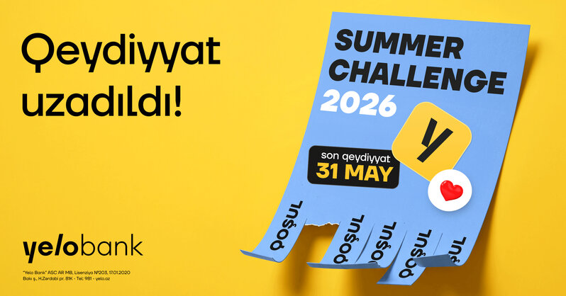 Summer challenge 2026 - qeydiyyat uzadıldı