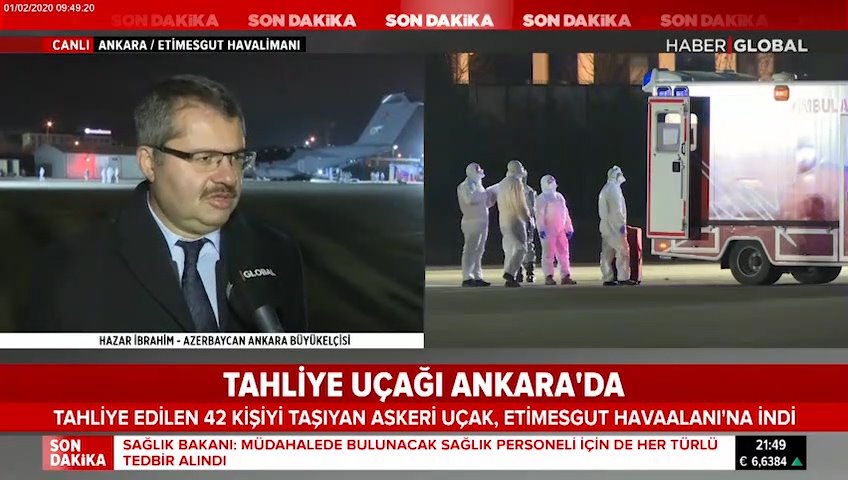 Xəzər İbrahim Çindən Türkiyəyə çatdırılan vətəndaşlarımızla bağlı müsahibə verib - VİDEO