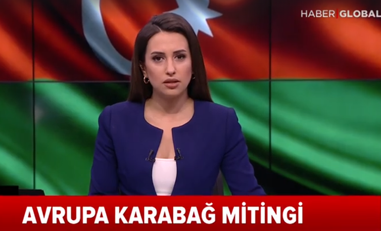 Berlindəki Ümumavropa Qarabağ Mitinqi Türkiyə telekanalında - VİDEO