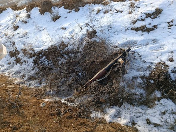 Goranboyda qumbaraatan tapıldı - FOTO