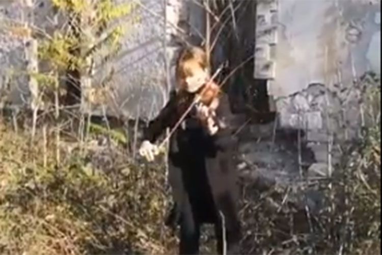 Dünyaya mesaj: İllər sonra Füzulidə musiqi səsləndi - VİDEO
