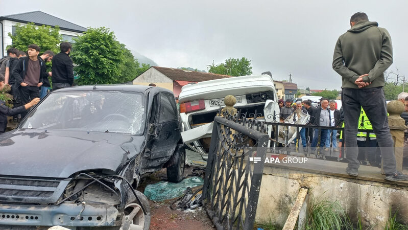 Zaqatalada yol qəzası olub, ölən var - FOTO