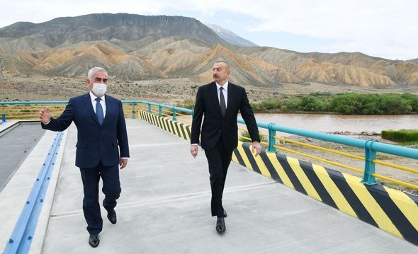 Prezident Ordubad Su Elektrik Stansiyasının tikintisi ilə tanış olub - YENİLƏNİB+FOTO