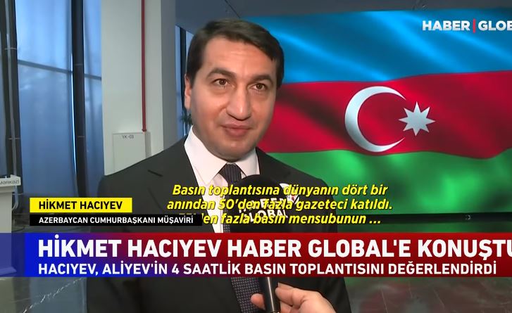 Hikmət Hacıyev İlham Əliyevin mətbuat konfransı haqqında danışdı – VİDEO 