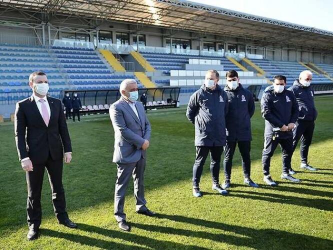 AFFA-nın prezidenti milli komandanın üzvləri ilə görüşdü - FOTO