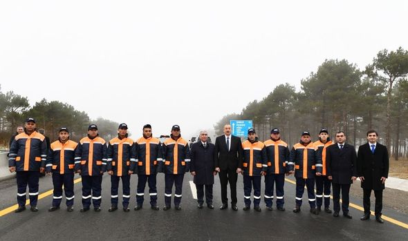 İlham Əliyev Bakı-Şamaxı-Yevlax yolunun açılışında iştirak edib - YENİLƏNİB+FOTO