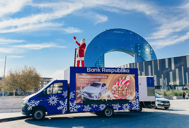 Şaxta Baba da Bank Respublika-dan hədiyyə qazanmağa tələsir - FOTOLAR