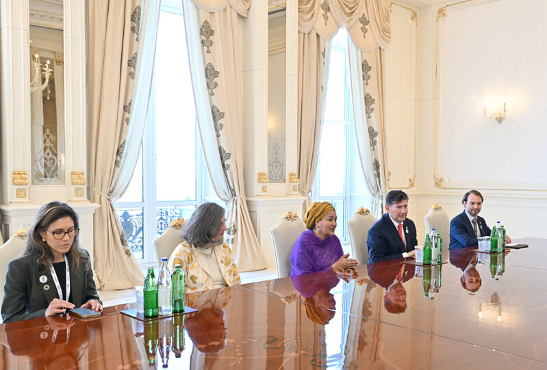 Prezident Quterreşin müavinini qəbul etdi - Fotolar