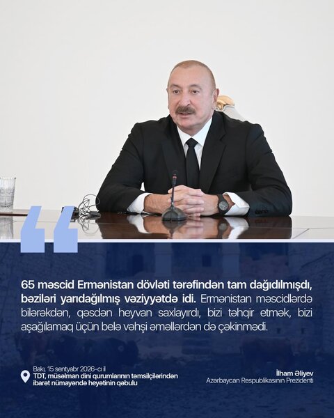 İlham Əliyev dini liderlərə nə dedi? - Əsas mesajlar