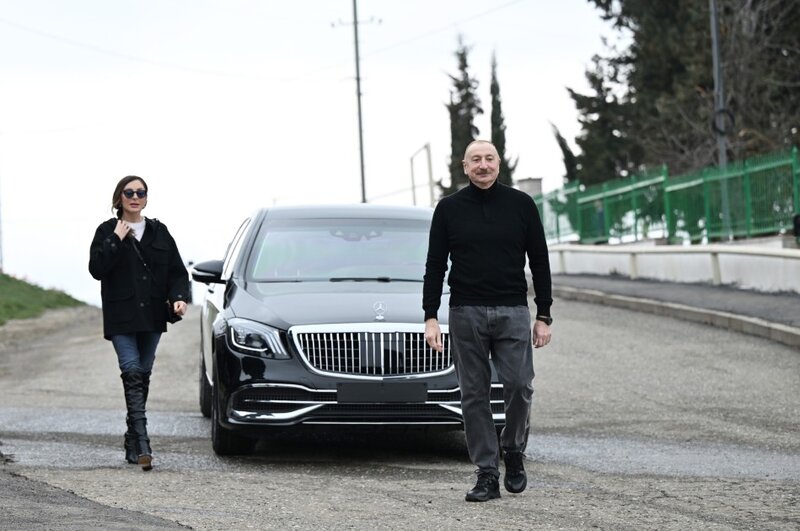 İlham Əliyev və xanımı Xocavənddə - FOTOLAR