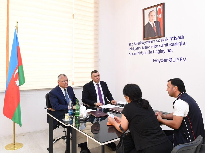 Ağdamda keçmiş məcburi köçkünlərin müraciətləri dinlənilib - FOTOLAR