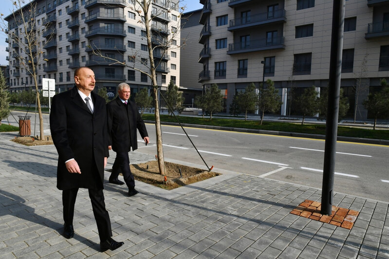 Prezident Ağ Şəhərdə görülən işlərlə tanış oldu - FOTOLAR