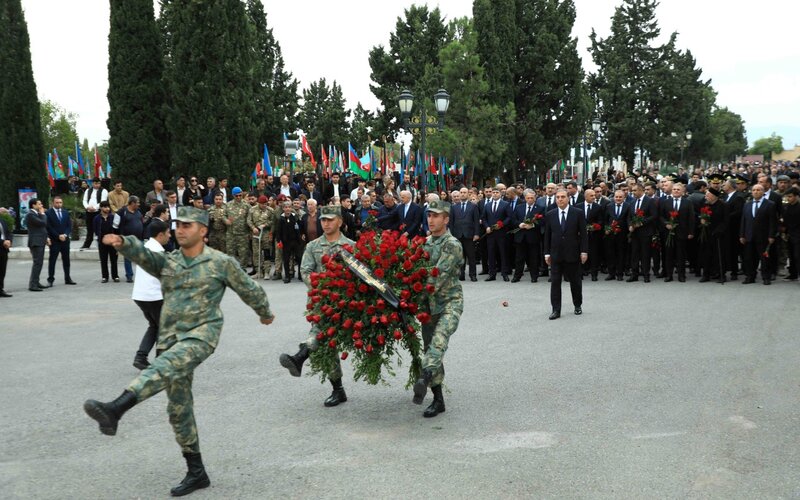 Gəncədə Anım Günü ilə bağlı tədbir keçirildi - Fotolar