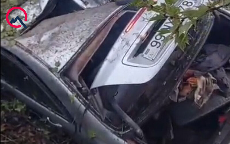 2 hərbçinin öldüyü qəzanın görüntüləri