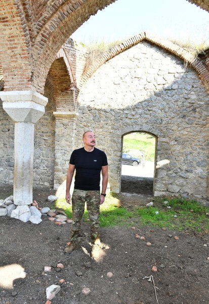 İlham Əliyev Şuşa rayonunun Malıbəyli kəndində olub - FOTO