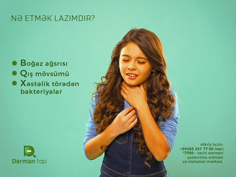 Soyuq payız aylarında boğaz ağrısı haqqında - FOTO