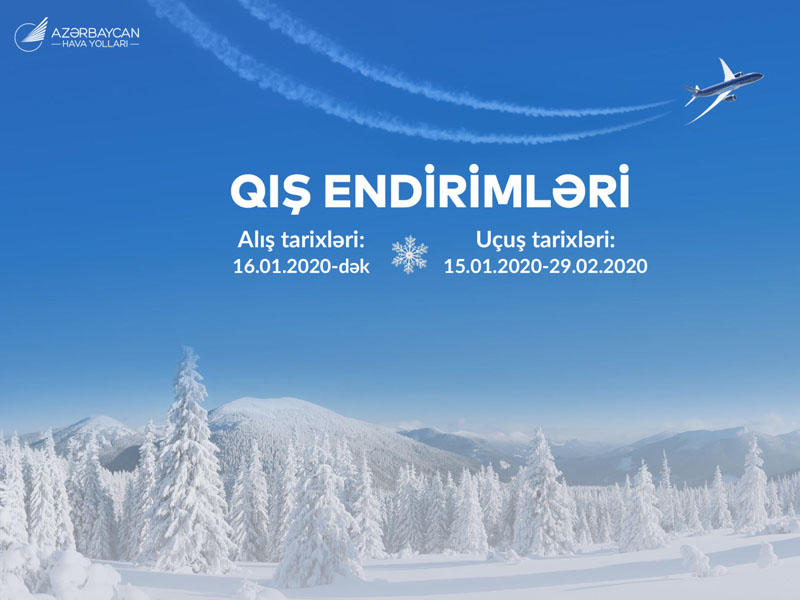 AZAL-dan "Qış aksiyası" çərçivəsində yeni endirimli aviabiletlər